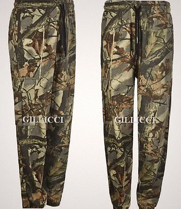 HERREN JUNGLE PRINT CAMO CARGO COMBAT FLEECE JOGGING SWEATHOSE HOSE M- 5XL
