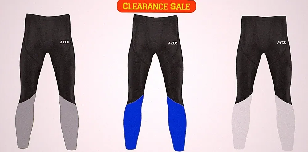 Herren Kompression Haut Passform Tights Laufen Yoga Fitness Hose dehnbar Basisschicht