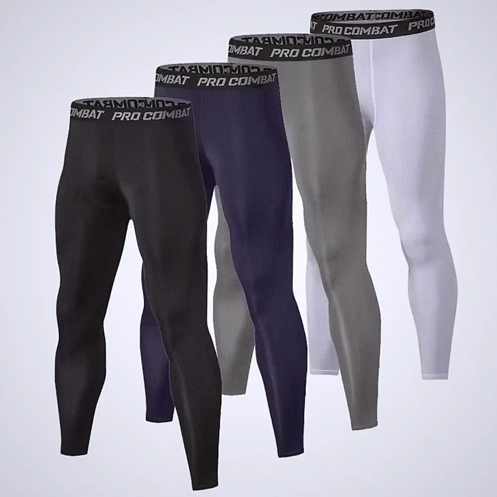 Herren Kompressionsleggings Gym Tights Laufgamaschen MMA BJJ Training Sport