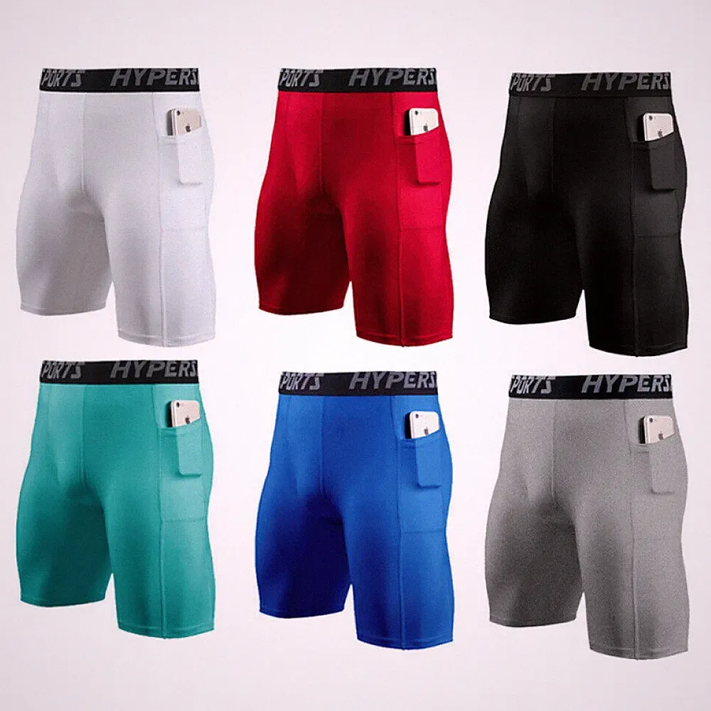 Herren Kompressionsshorts Baselayer Unterhose Tights Schnell Trocknend Kurz