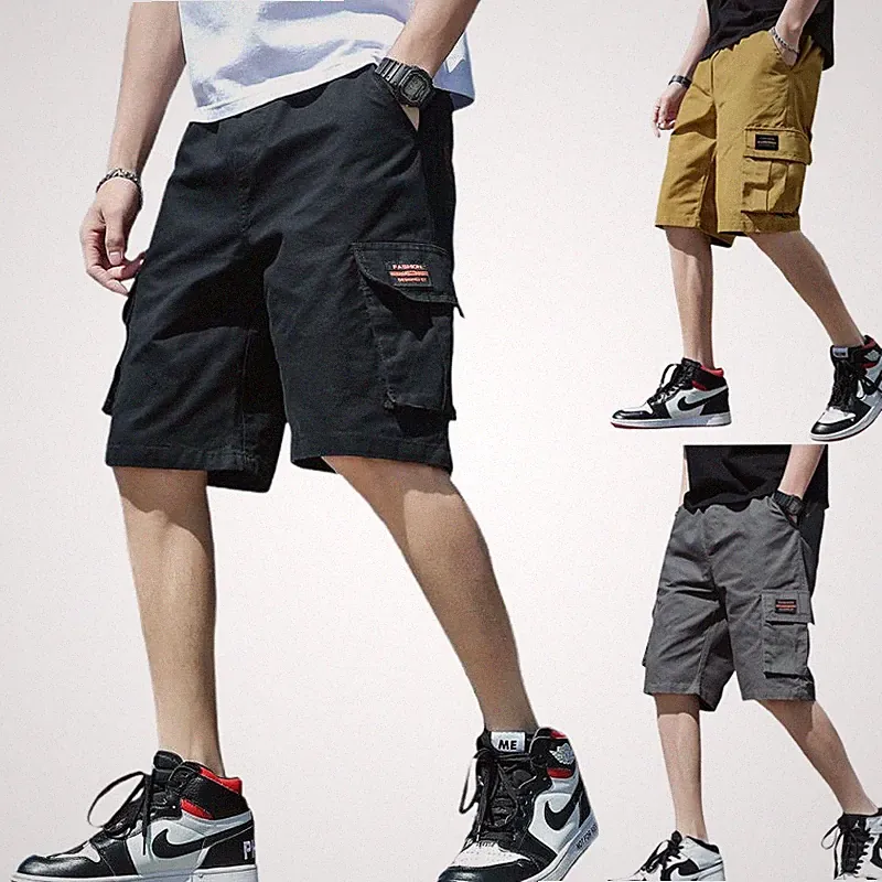Herren Kurze Hose Cargohose Short Bermuda Kurzhose Jogging Sporthose locker