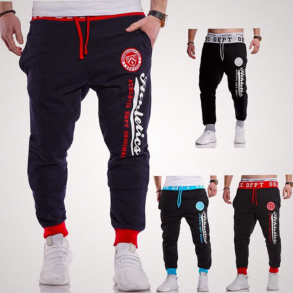 Herren Lange Trainingshose Jogginghose Sporthose Athletics 60-0094 S-3XL NEU