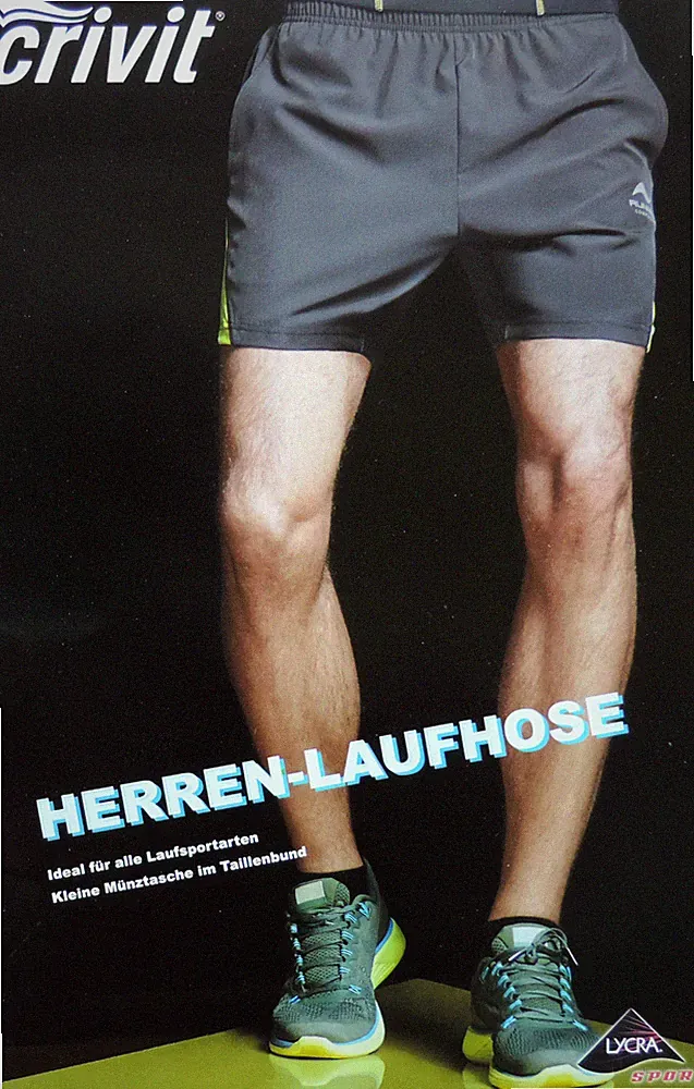 Herren Laufhose Funktionshose Dunkelgrau Kurz Jogging Hose M L XL Sporthose NEU