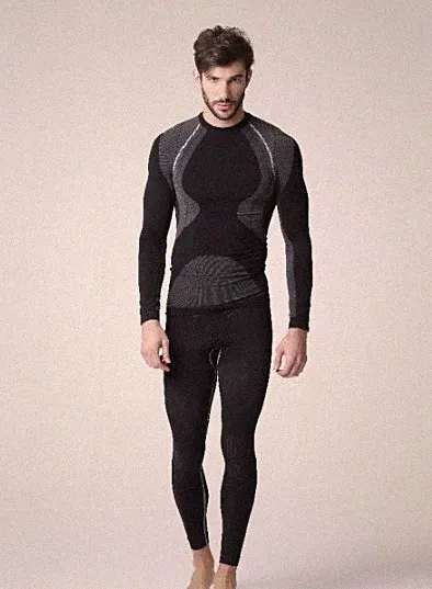 Herren Leggings aus DRYARN nahtlos, Thermo, Sport, Bergsteigen