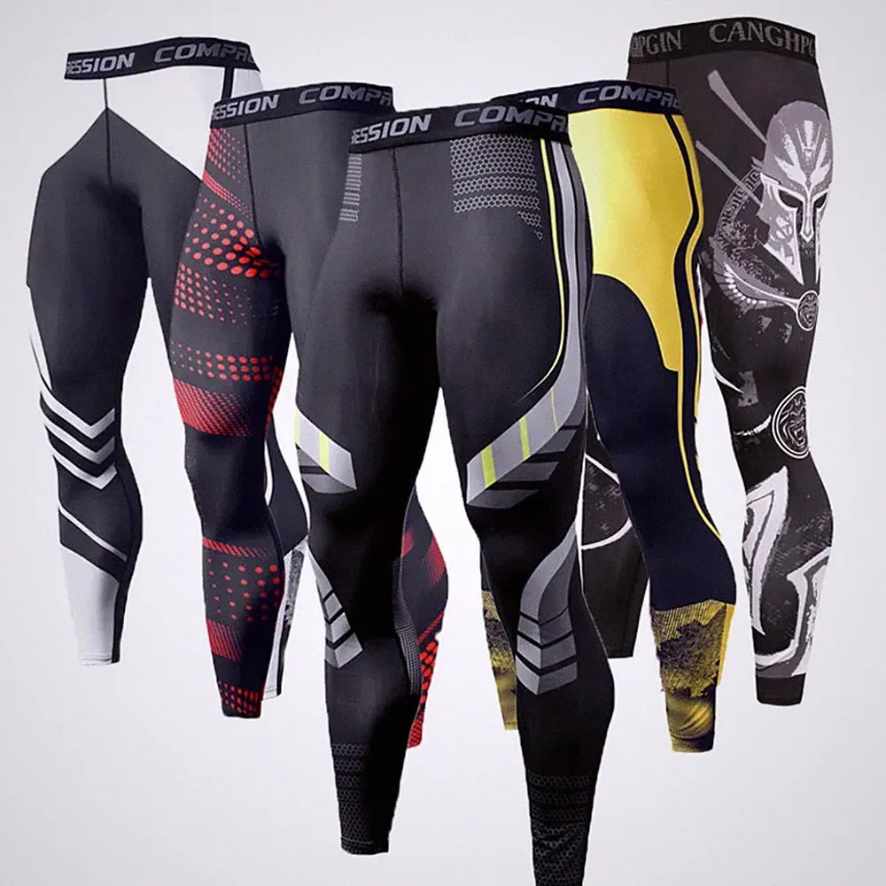 Herren Leggings Sporthose Jogginghose Trainingshose Lauf Hose Kompressionshose