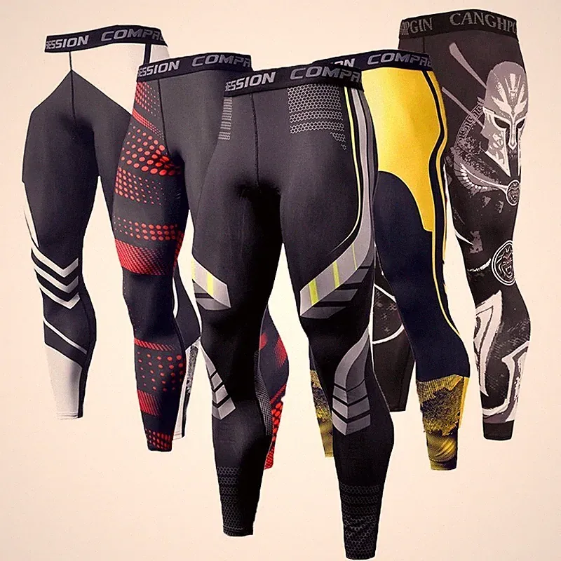 Herren Leggings Sporthose Jogginghose Trainingshose Lauf Hose Kompressionshose