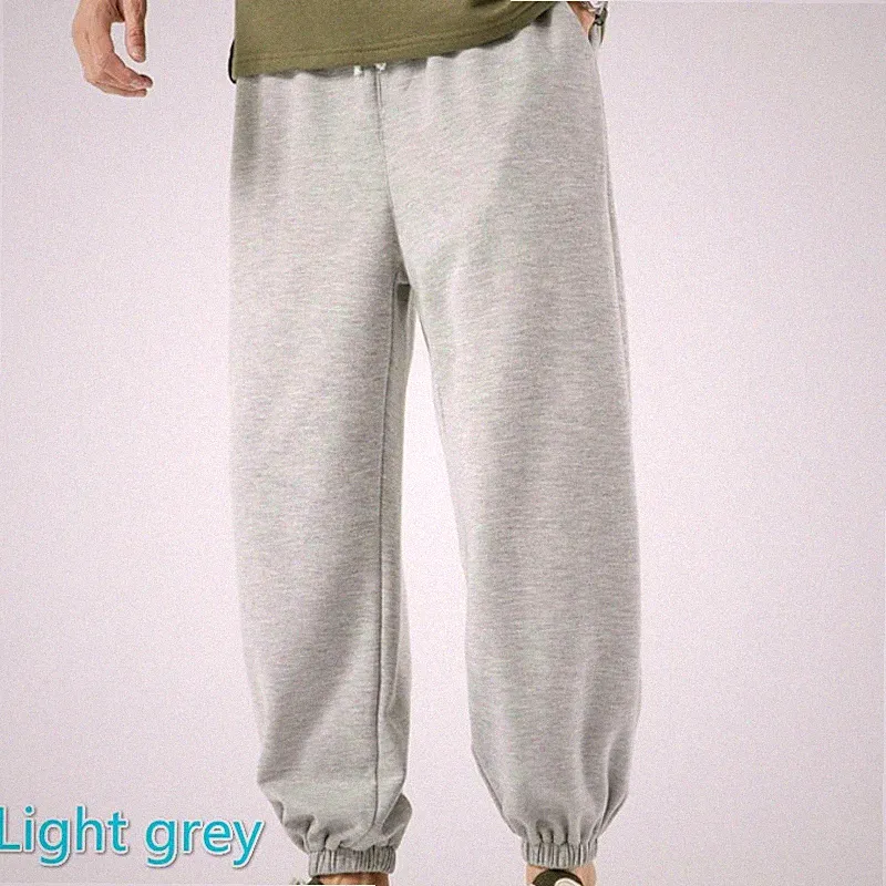 Herren Locker Harem Hose Einfarbig SPORTS Jogger Jogginghose Elastisch Einfarbig