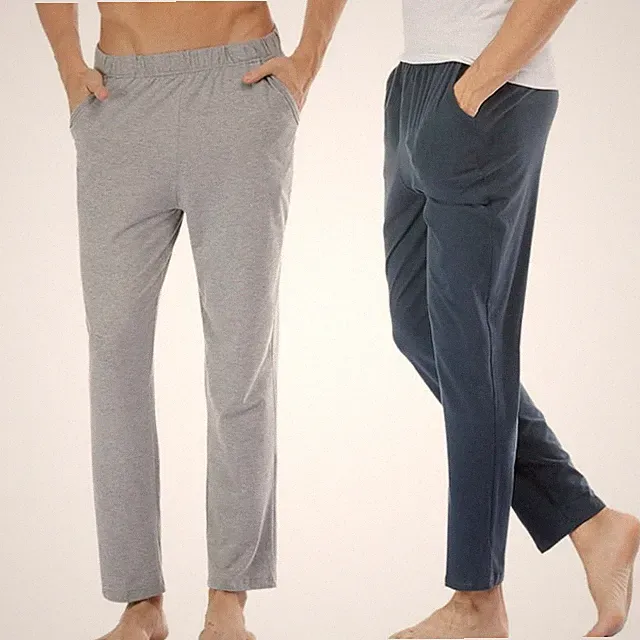 Herren Lounge Hose Pyjamahose Sport Jogger Freizeit Slacks Trainingsanzug Jogginghose