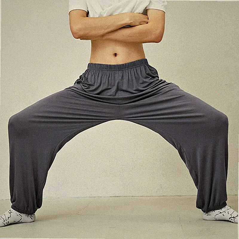 Herren Modal Hosen Kung Fu Yoga Baggy Freizeit Locker SPORTS Tai Chi Neu HOT