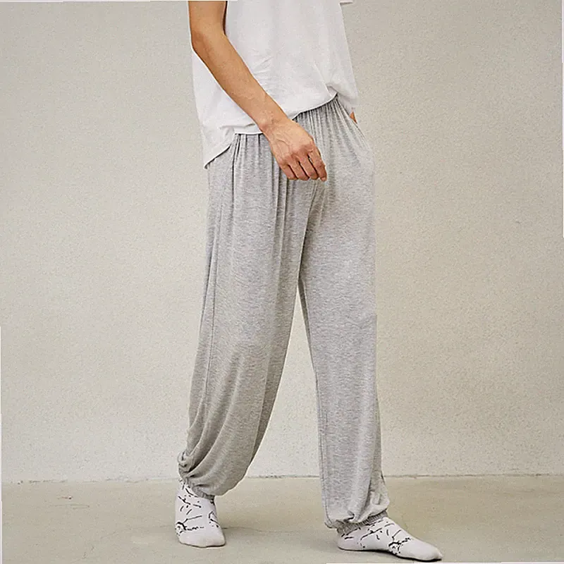 Herren Modal Hosen Kung Fu Yoga Baggy Freizeit Locker SPORTS Tai Chi Sport