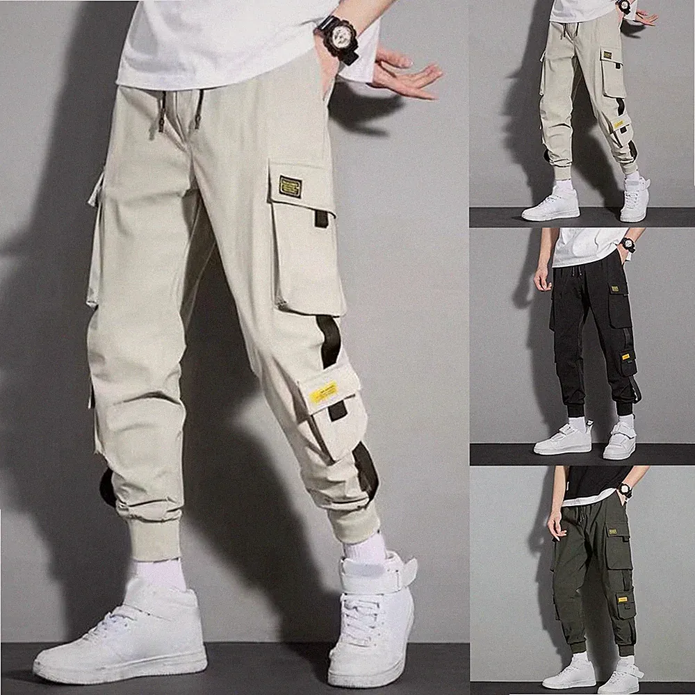 Herren Nine Leg Harems Jogginghose mit großen für freizeit Jogginghose Trai