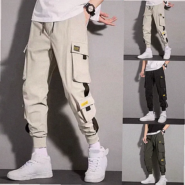Herren Nine Leg Haremshose für freizeit Jogginghose Cargo Streetwear Jogger