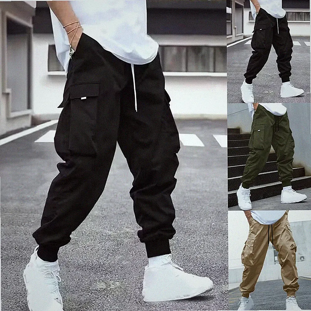 Herren Outdoor Jogginghose Haremsstil mit großen Loose Fit feste Hose
