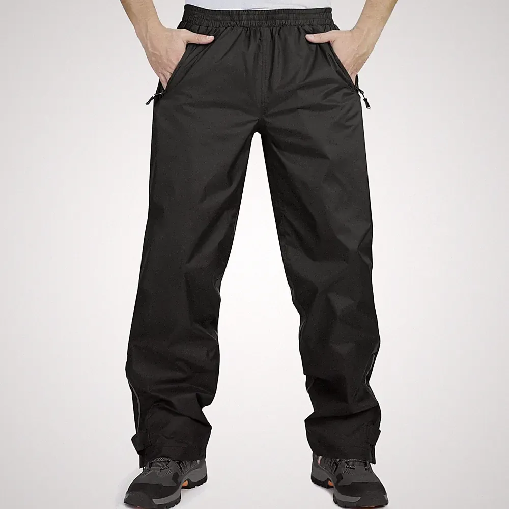 Herren Outdoor Regenhose | & winddicht | Ideal zum Wandern & Camping