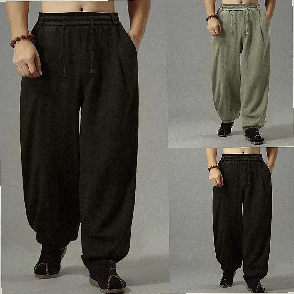 Herren Oversize für freizeit Weites Jogginghose Baggy Hose für Outdoor