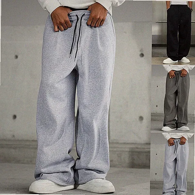 Herren Oversize Gerades Bein Jogginghose Lose Sporthose für Freizeitkleidung