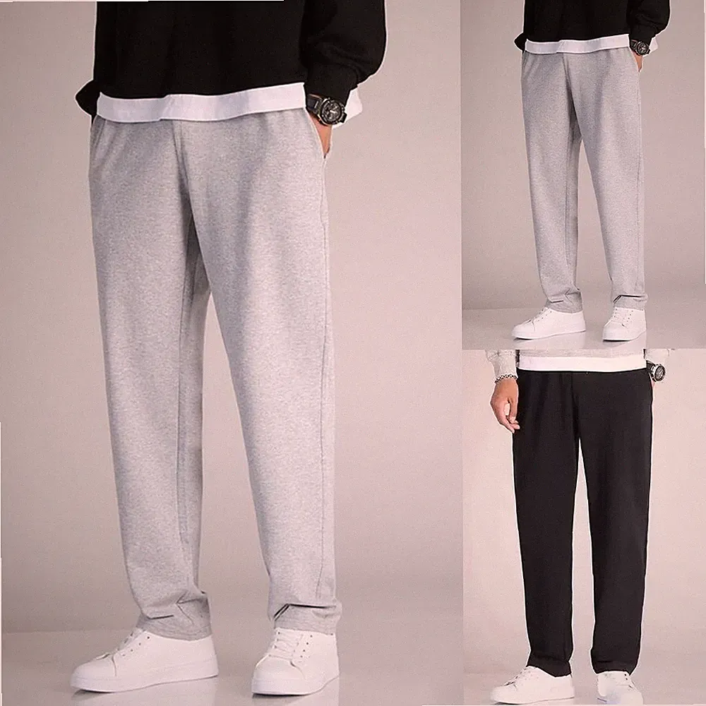 Herren Oversize Jogginghose Polyester Spandex Mischung Jogger Hose M-5XL