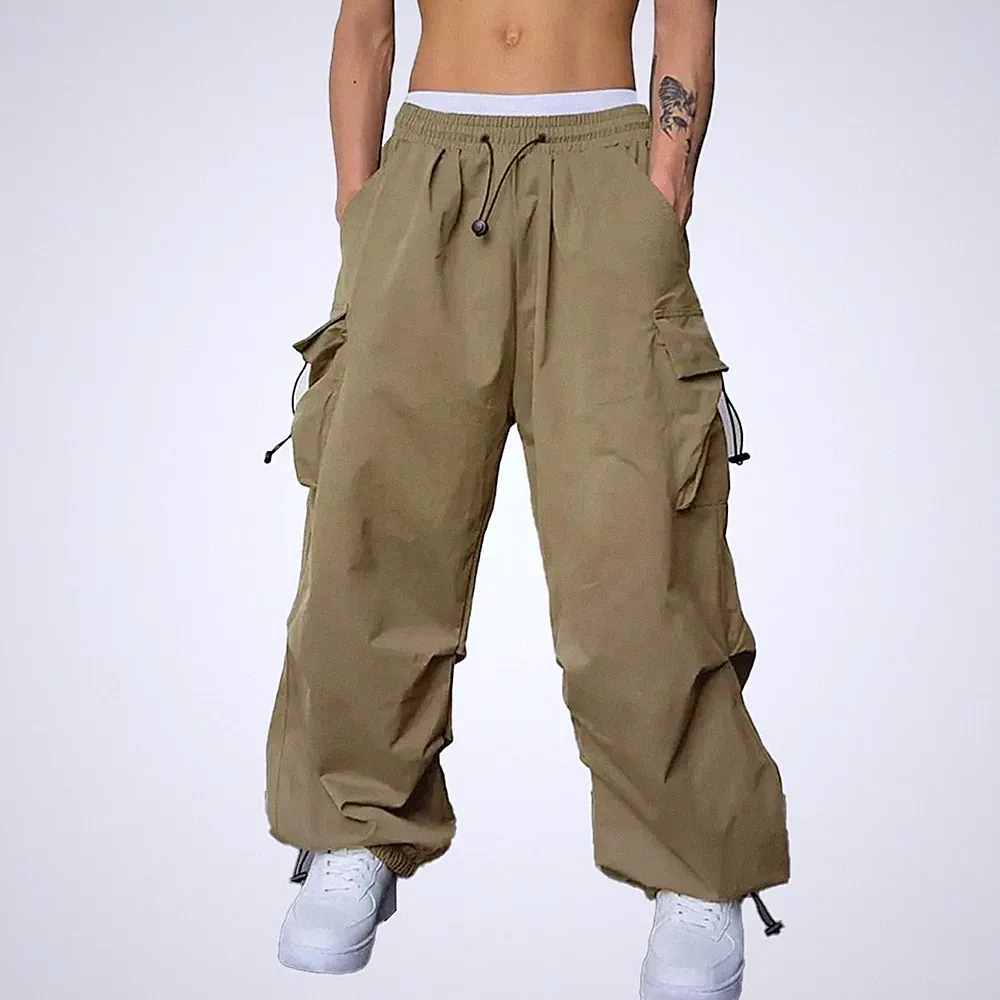 Herren Oversized Hose Weites Bein Y2K Hip Hop für freizeit Jogginghose