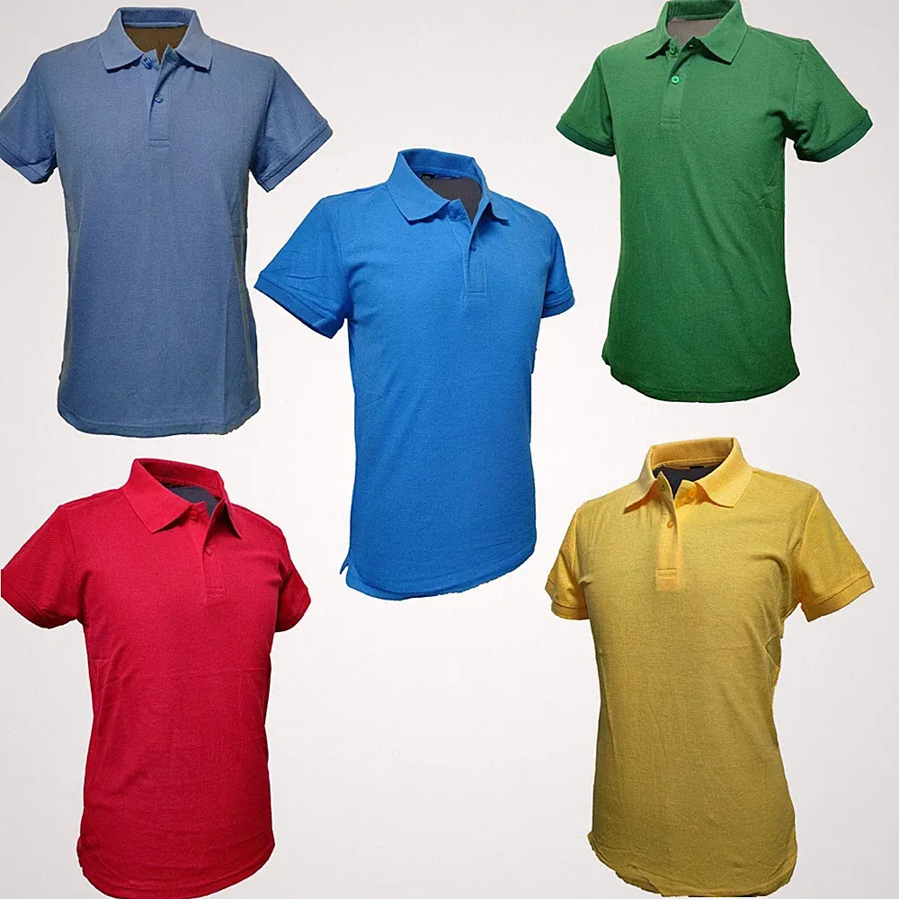 HERREN POLOSHIRT 2 KNÖPFE KURZARM MIT KRAGEN BAUMWOLLMISCHUNG PIQUET SLIM FIT