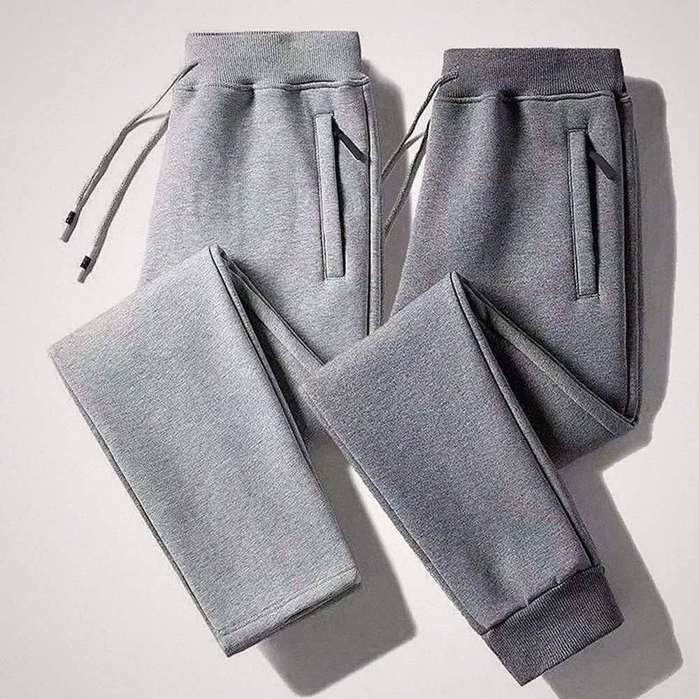 Herren Polyester Jogginghose reine Farbe mäßige Elastizität für Zuhause Club