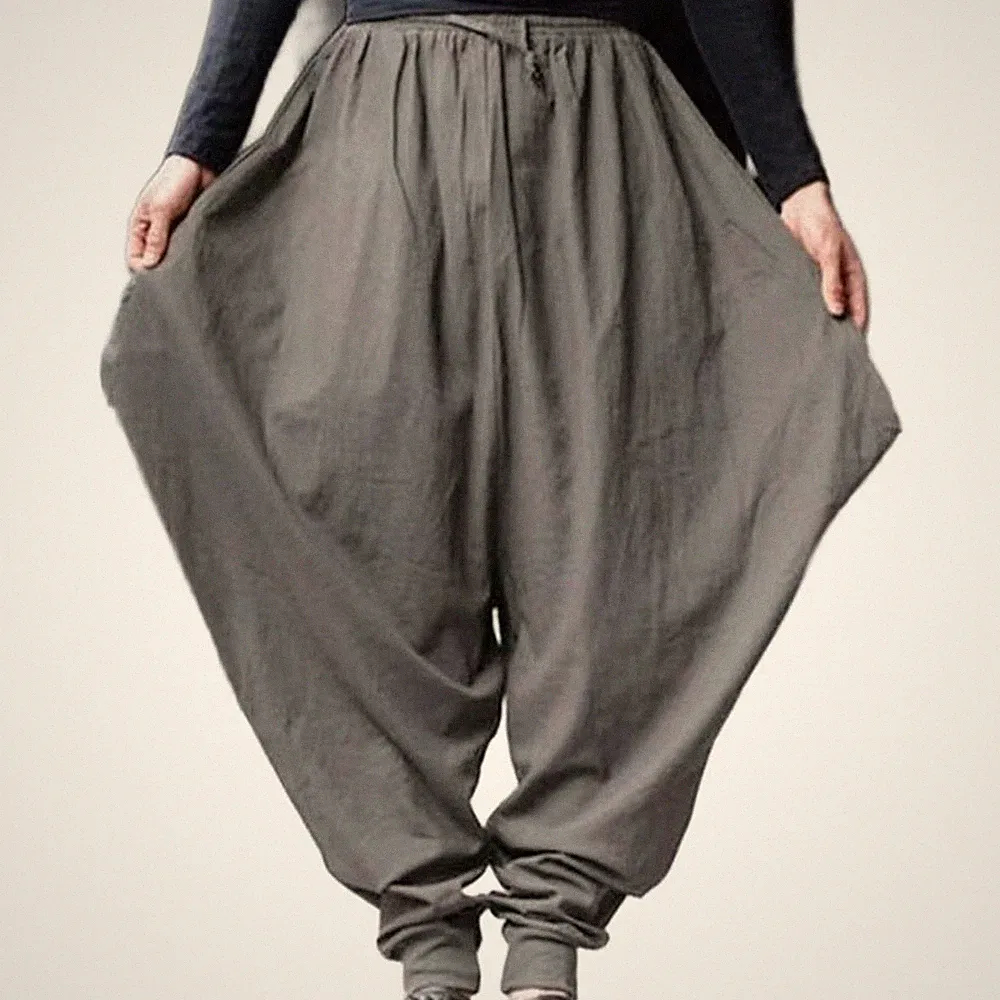 Herren Polyester Spandex Haremshose - lockeres Paket Fuß Jogginghose volle Län