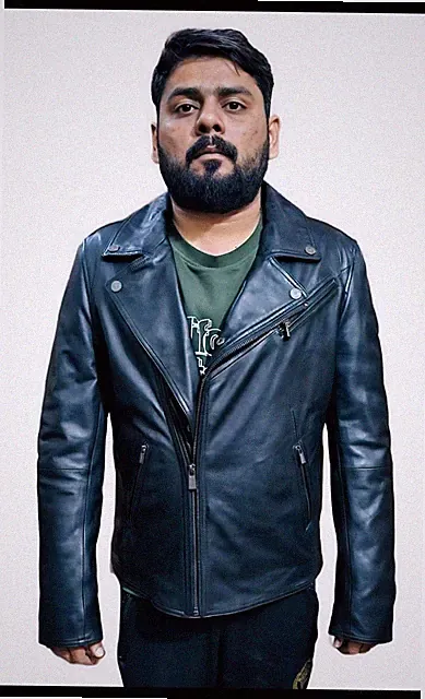 Herren Premium Echt Schaffell Jacke - Stylisch Strapazierfähig, Biker & Freizeit Passform