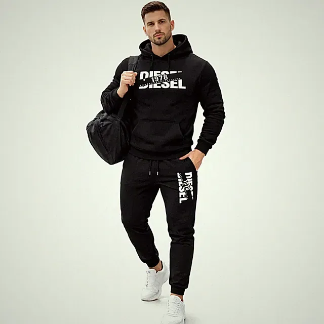 Herren Pullover Trainingsanzug Hoodie Sweatshirt Jogginghose Trainingshose Hose Oberteil Set