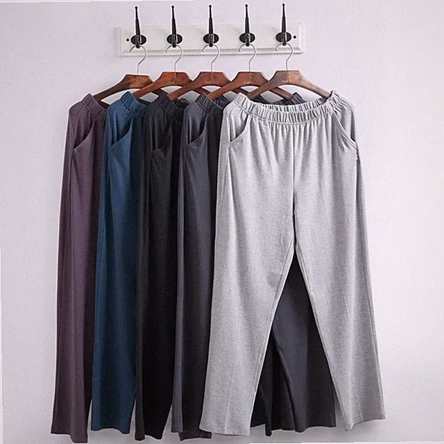 Herren Pyjama Hose Schlaf Lounge Jogger Freizeit Trainingsanzug Jogginghose
