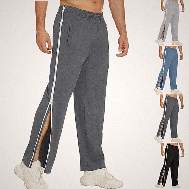 Herren Rehahose mit RV lang Zipp Sporthose Ambulanz Reha Kur Ortho Geradhosen DE