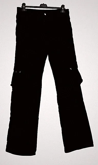 Herren Samthose schwarz Millerighe mit Taschen Gr. 50 Angebot 105€