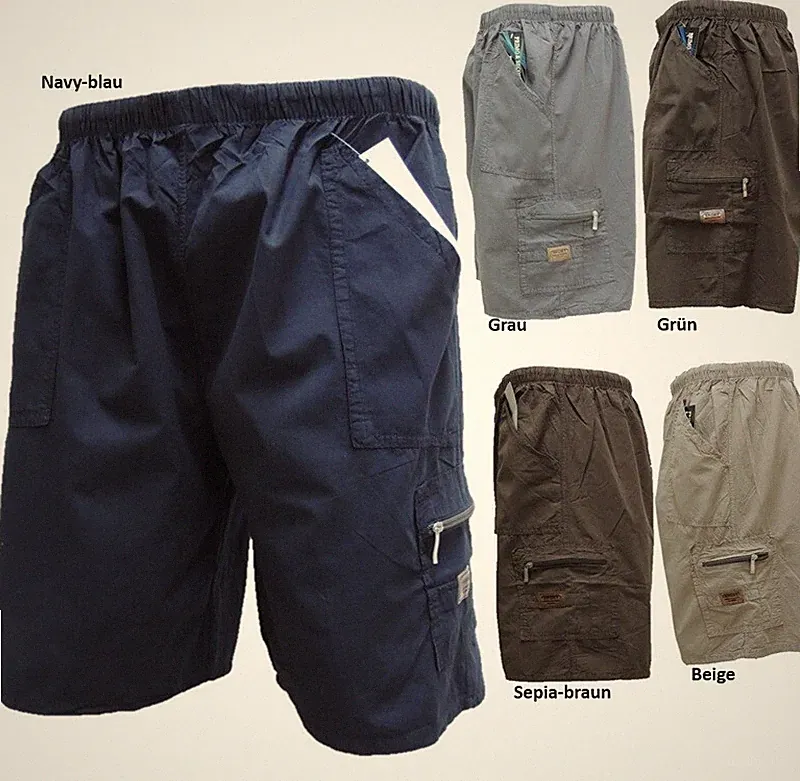 Herren Shorts Bermuda Kurze Schlupfhose Sommerhose Capri kurze Hose Neu Y06~k14