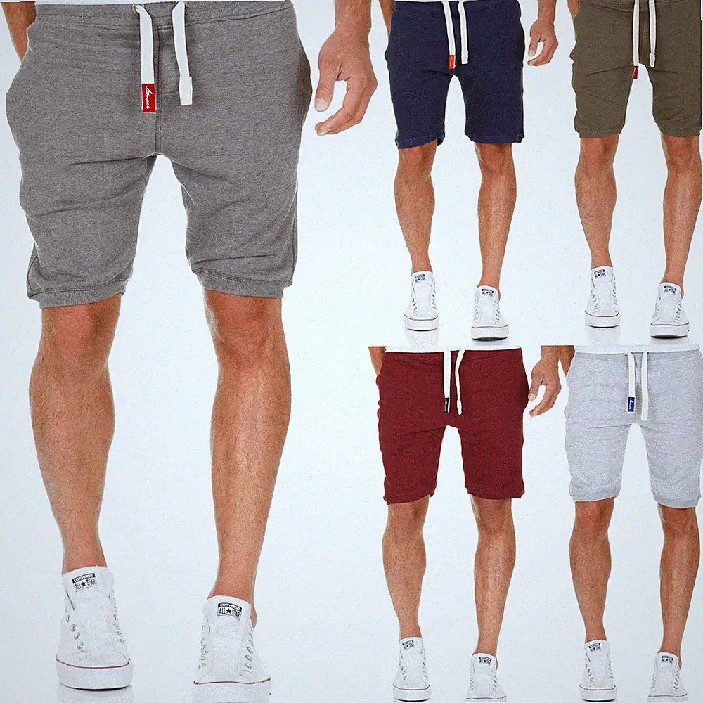 Herren Shorts Kurze Hose Bermuda Sweatshorts Kordel Jogginghose Sporthose 8004
