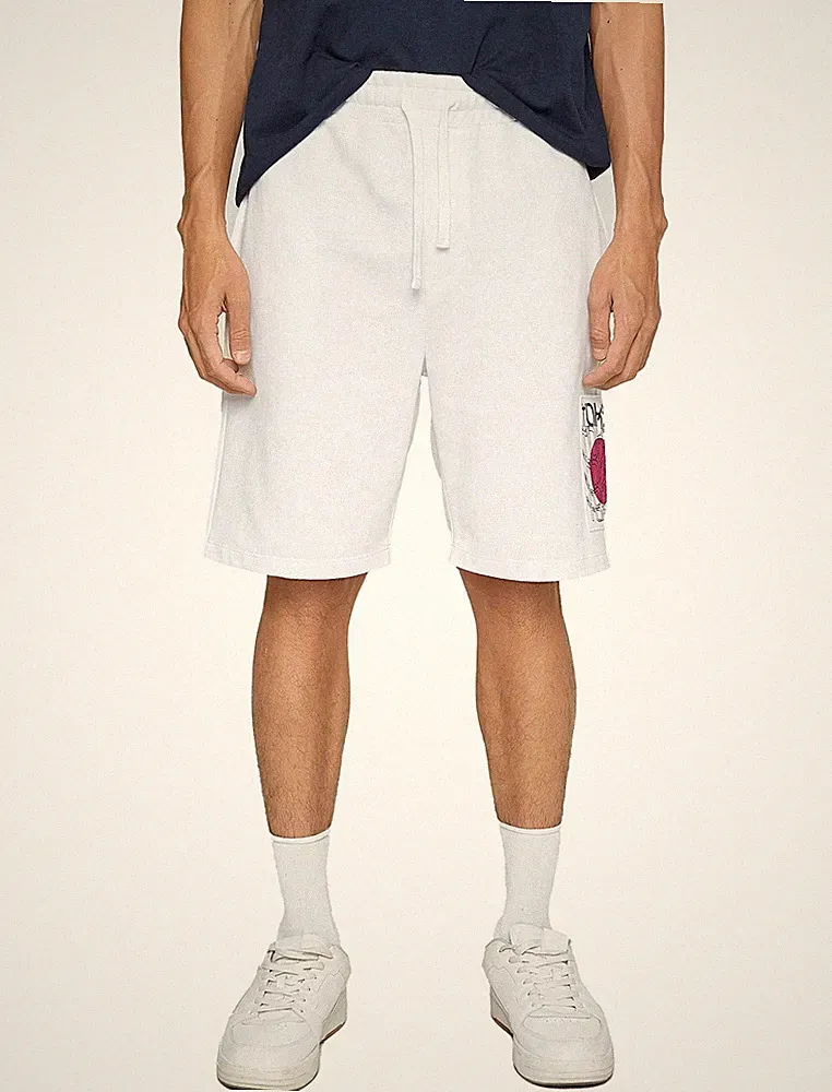 Herren Shorts Slim Fit mit Taschen, Koton, Navy (716), Größe L EU, Jogginghose