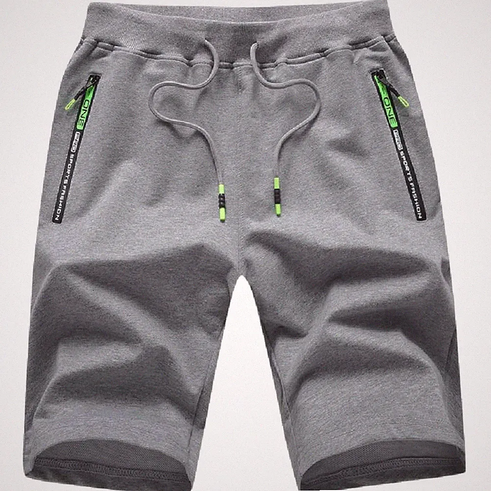 Herren Shorts Sporthose Baumwolle, Kurze Hose, Reißverschluss, Freizeit, Outdoor