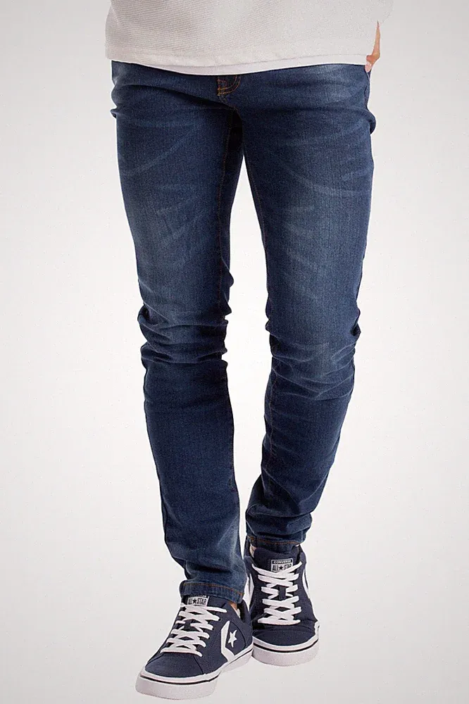 Herren Slim Fit Jeanshose Stretch Designer Hose Super Flex Denim Pants