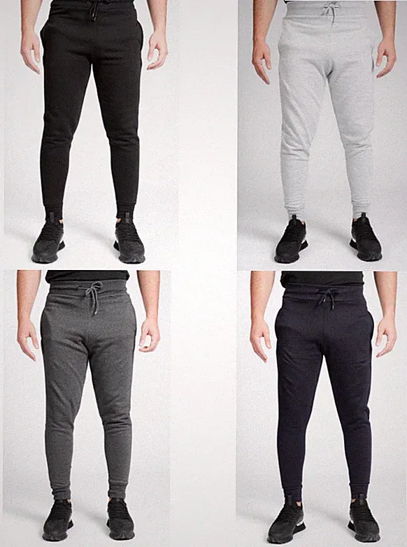 Herren Slim Fit Jogginghose Jogging Hose Skinny Trainingsanzug Trainingshose Gym XS-2XL