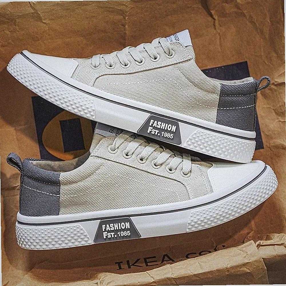 Herren Sneaker Canvas Turnschuhe Schnürer Sportschuhe Laufschuhe Freizeitschuhe