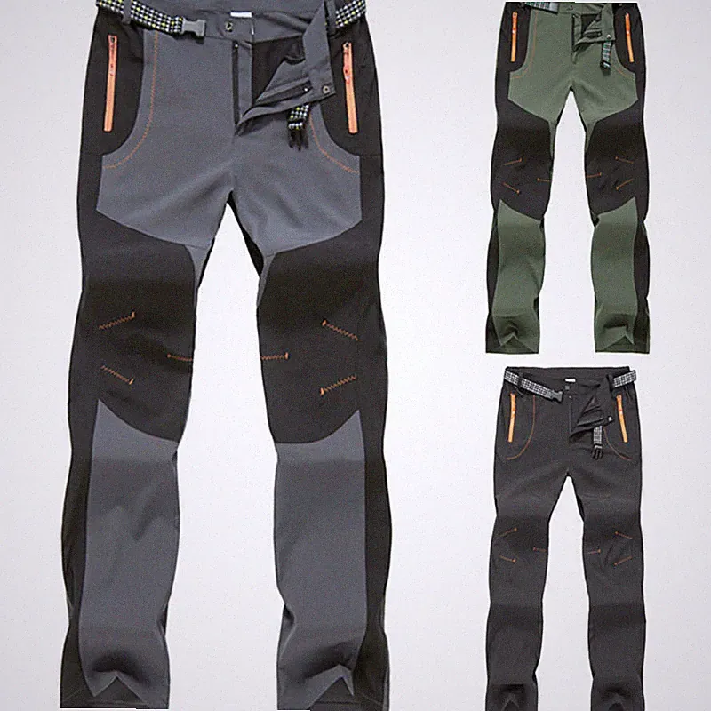 Herren Softshellhose Outdoor Wanderhose Trekking Quick Dry Dünne Lang Hosen