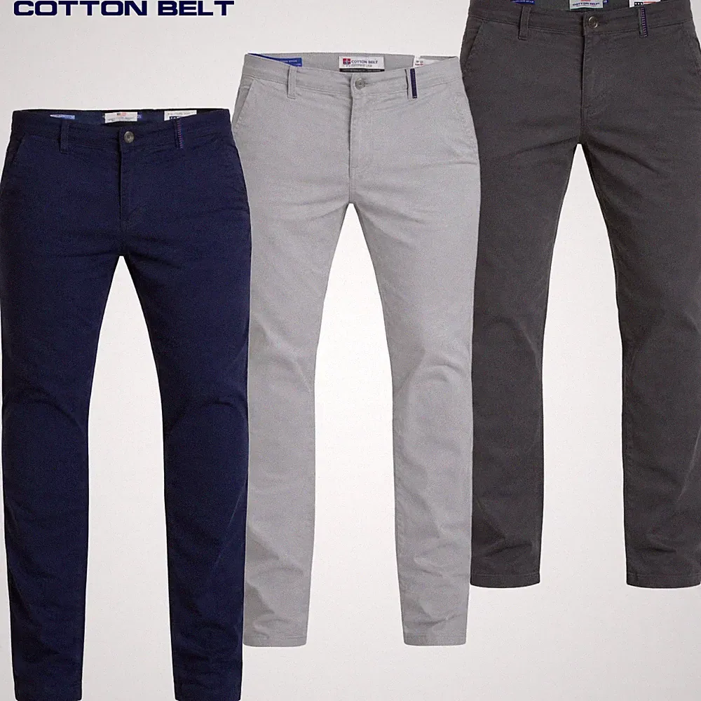 Herren Sommer Hose Pocket America Baumwolle Stretch COTTON BELT 3 Farben
