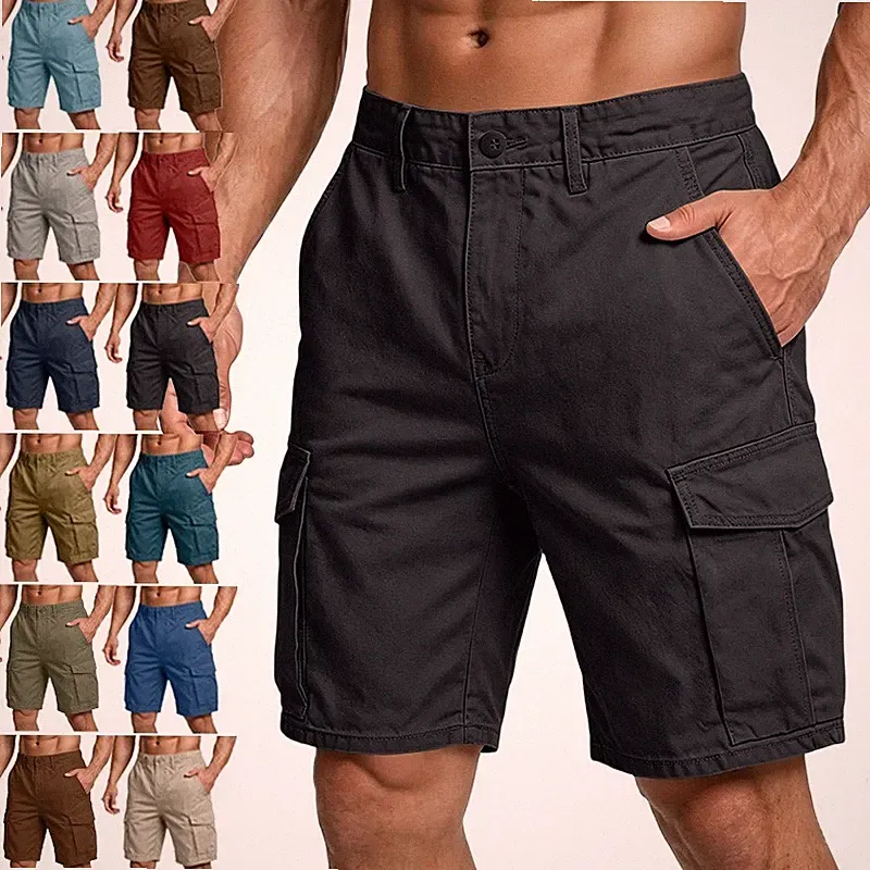 Herren Sommer Sportshorts Bermuda Short Jogging Kurzhose Cargo Hose Freizeit