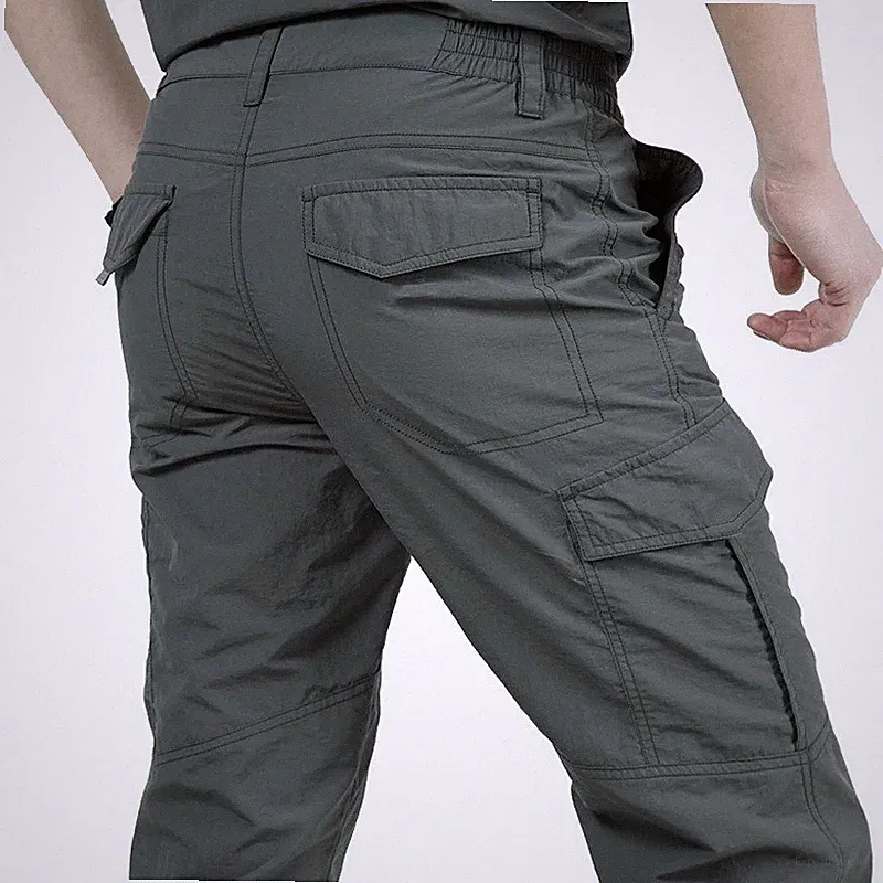 Herren-Sommer-Taktik-Cargohose – leichte, wasserdichte Freizeithose – strapazier