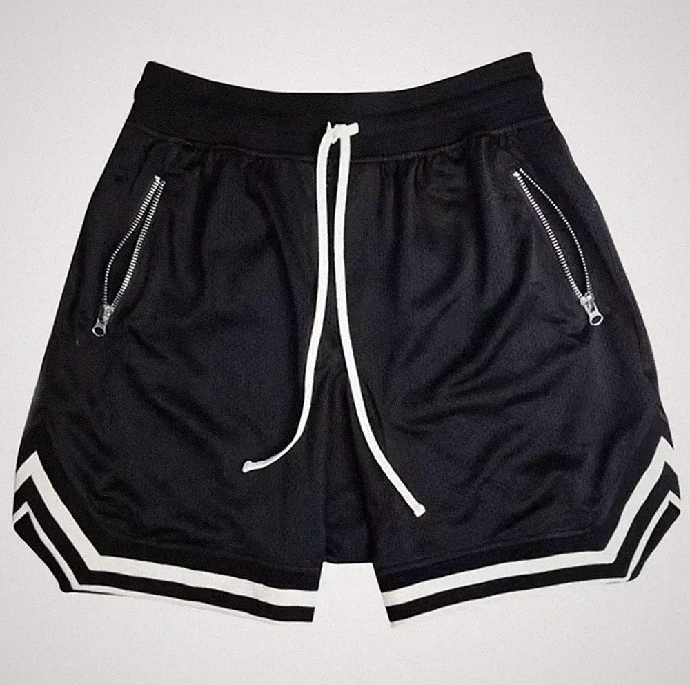 Herren Sport Shorts Mesh Hose Retro Gym Jogginghose Workout Fitness