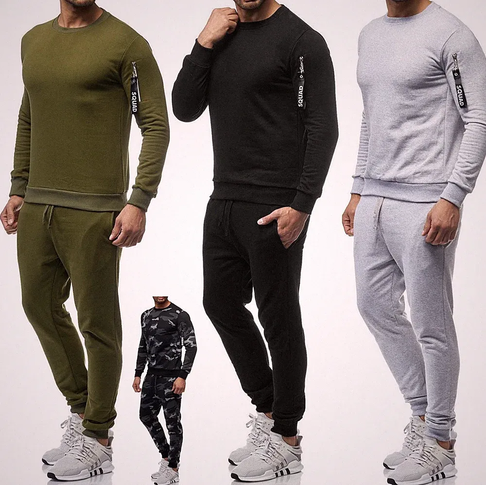 Herren Sportanzug Trainingsanzug Jogginghose Sweatshirt Pullover Shirt 0964 Neu