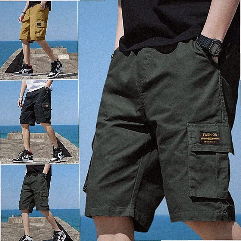 Herren Sporthose Short Bermuda Kurzhose Cargohose Kurze Hose Jogging Cargo Hose