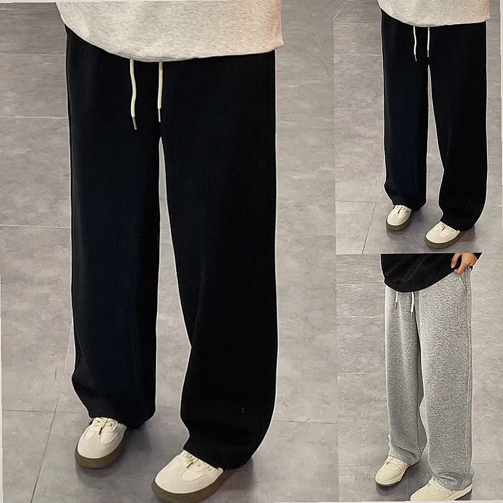 Herren Straight Leg Baggy Jogginghose Sweatpants für die ganze Saison Outdoor E