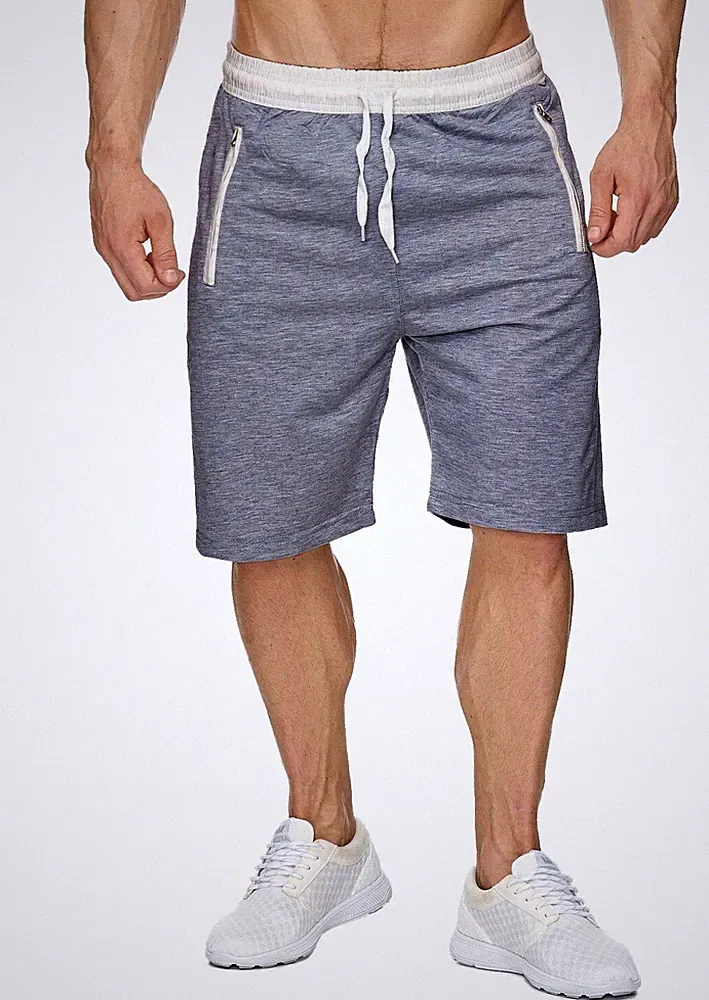 Herren Sweat Shorts Jogging Bermuda Sport Kurze Hose Stretch Baumwolle
