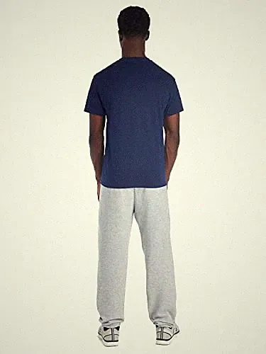 Herren Sweatpants Jerzees NuBlend Fleece grau meliert, Baumwollmischung, Größe