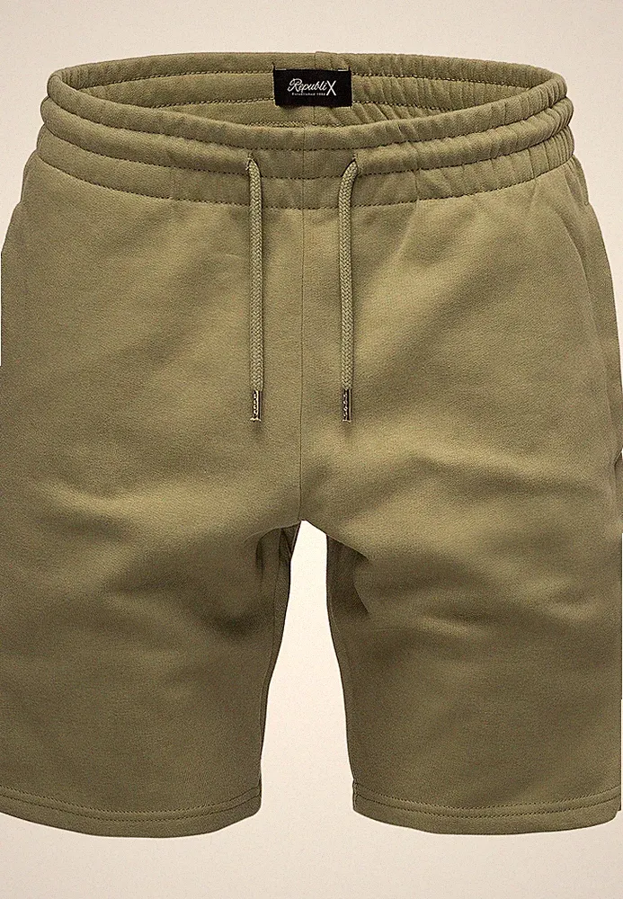Herren Sweatshorts Männer Kurze Bermuda Sweat Hose Regular Fit R8006