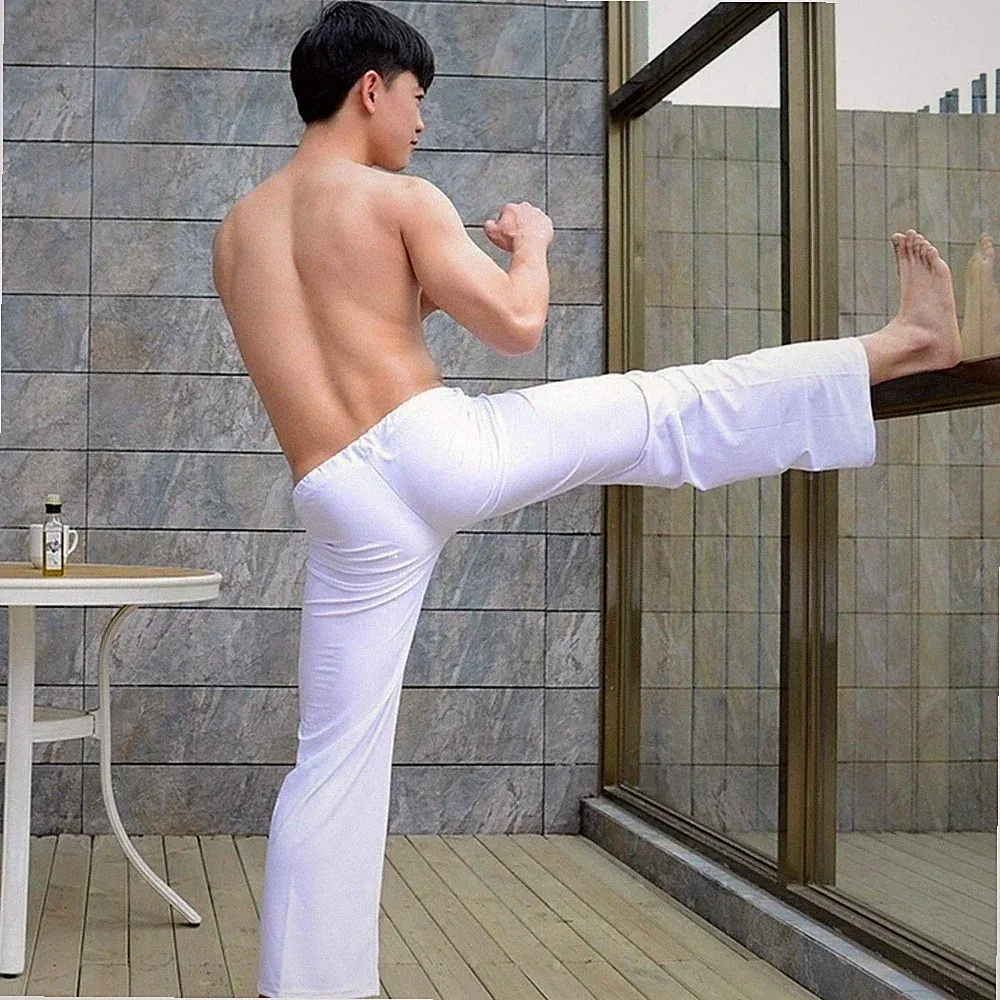Herren Tai Chi hosen-gym Kung Fu Hose Künste Sport Locker Yoga Jogger Freizeit