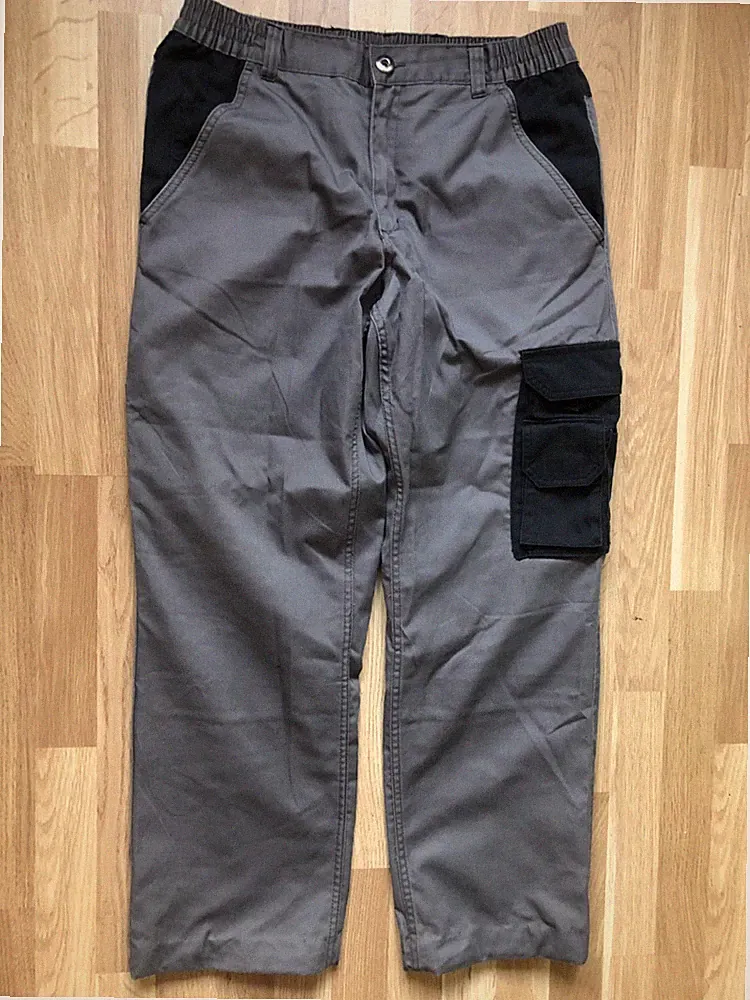Herren Thermo Cargo Hose Gefüttert Arbeitshose Winter Fleece, Gr. 50, Gummibund